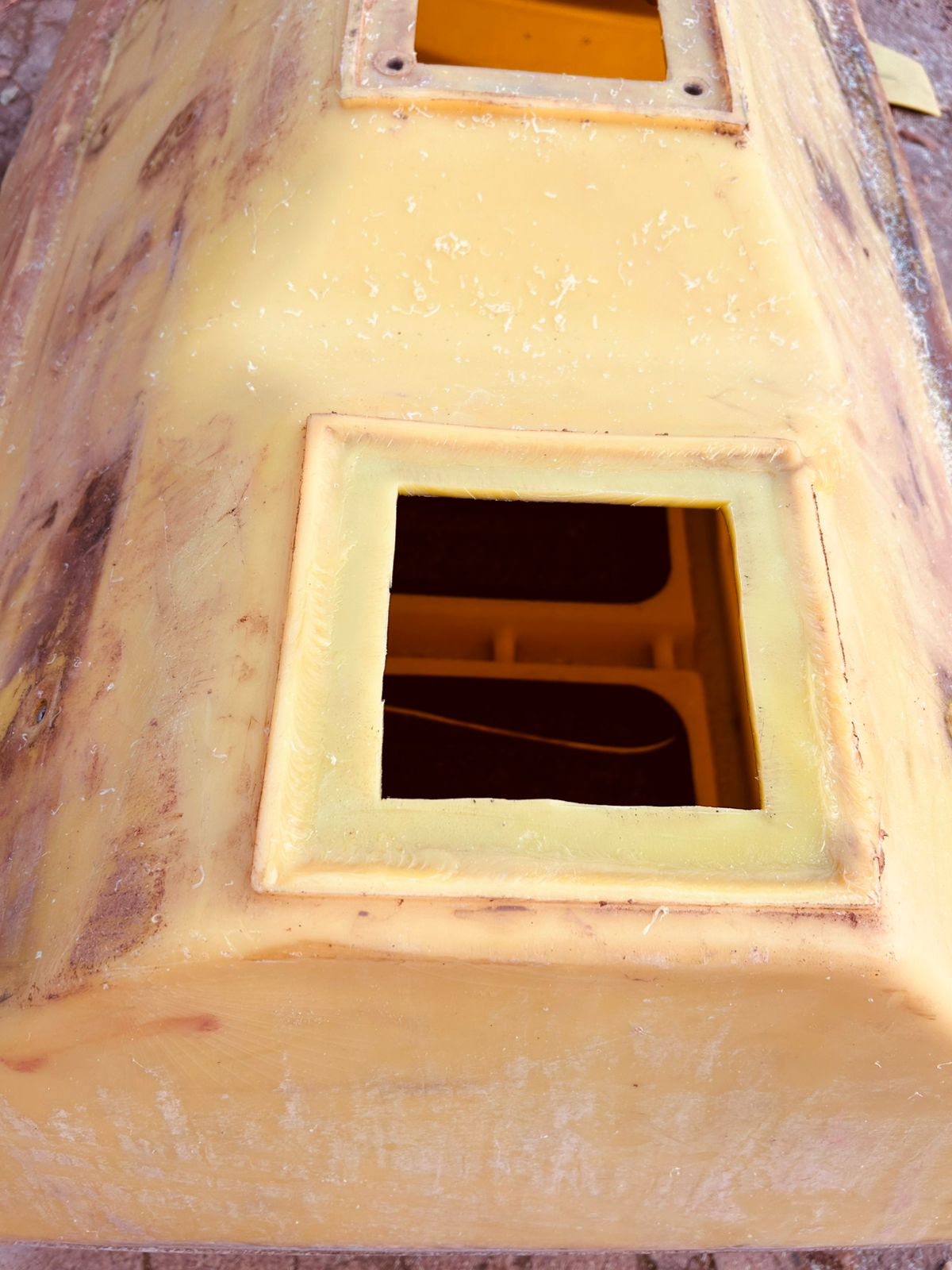 Caixa de adubo após reparo