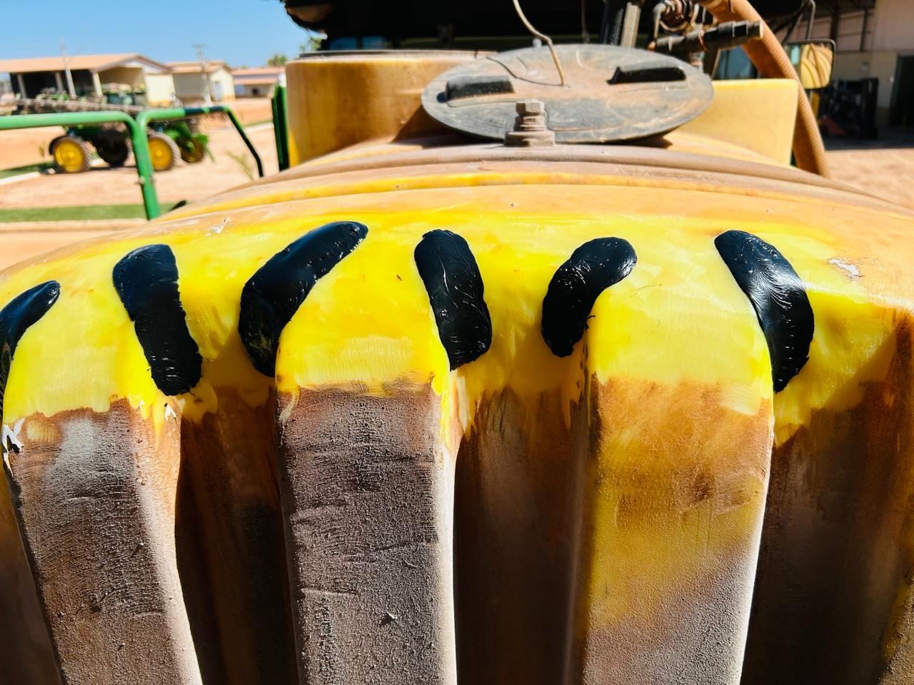 Tanque CASE após reparo